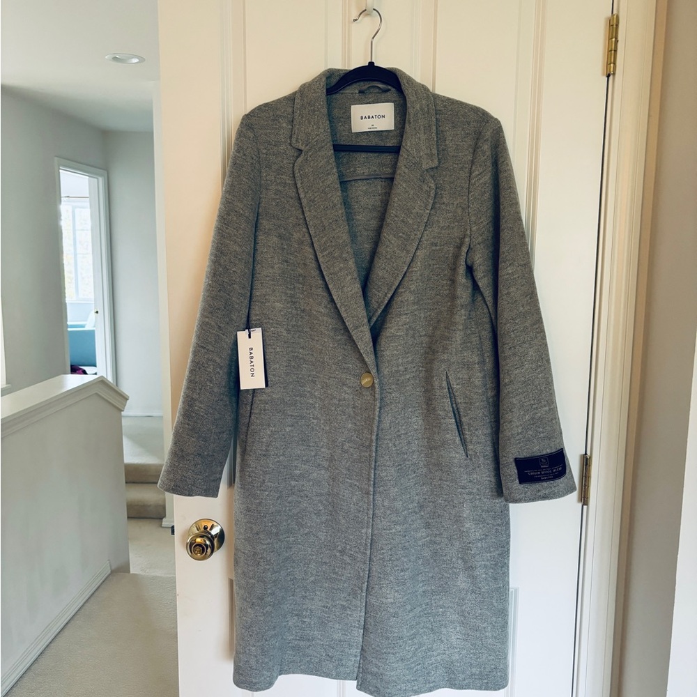 Babaton Classic Gray Trench Coat